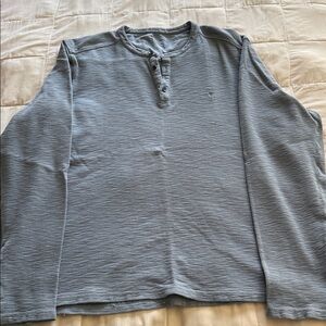 Allsaints Men's Hayes Stretch Organic Cotton Henley T-Shirt